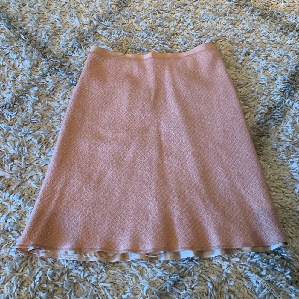 Moschino 100% wool blush pink lined skirt 12
